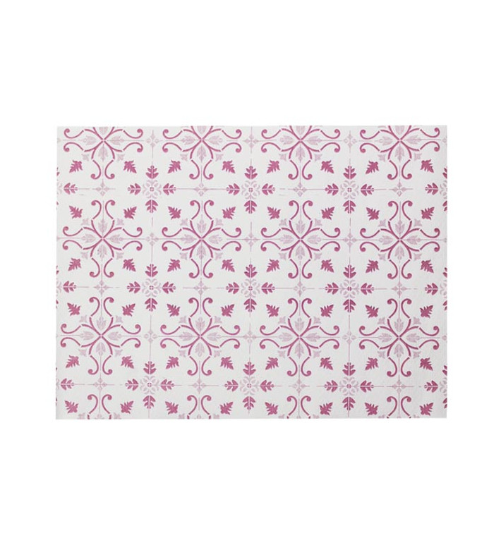 Paper Placemats 30x40cm "La Valenciana" Burgurdy 40g/m² (1000 Units)