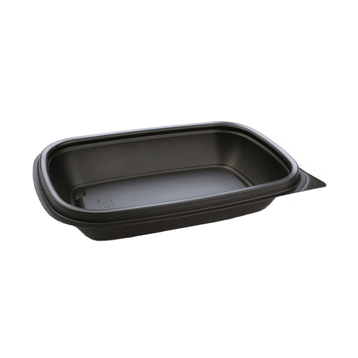 Plastic Deli Container PP Black 375ml 20x13x4cm (50 Units) 