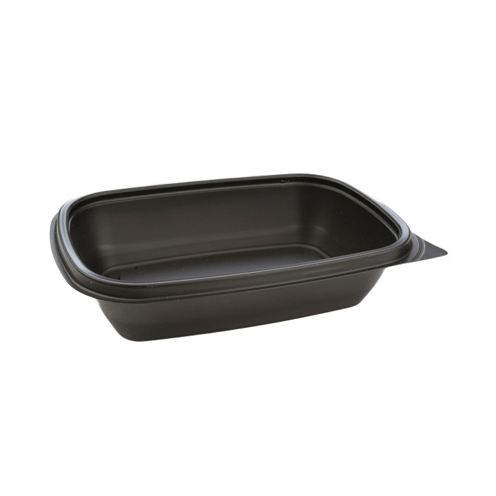 Plastic Deli Container PP Black 500ml 20x13x5cm (50 Units) 
