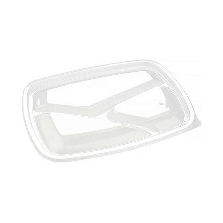 Plastic Lid for Deli Container PP Rectangular shape 3C Black 23x17cm (300 Units)