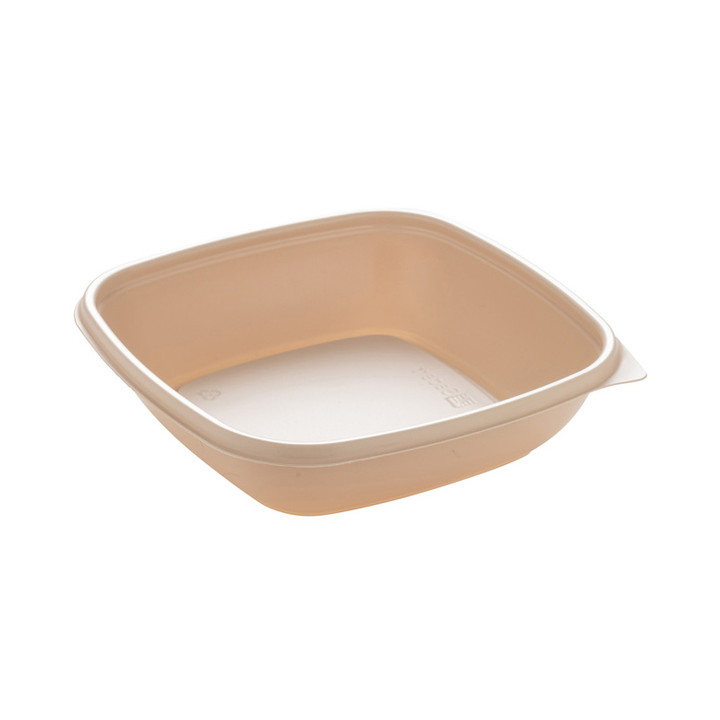Plastic Deli Container PP Cream 500ml 16,5x16,5x4cm (300 Units)