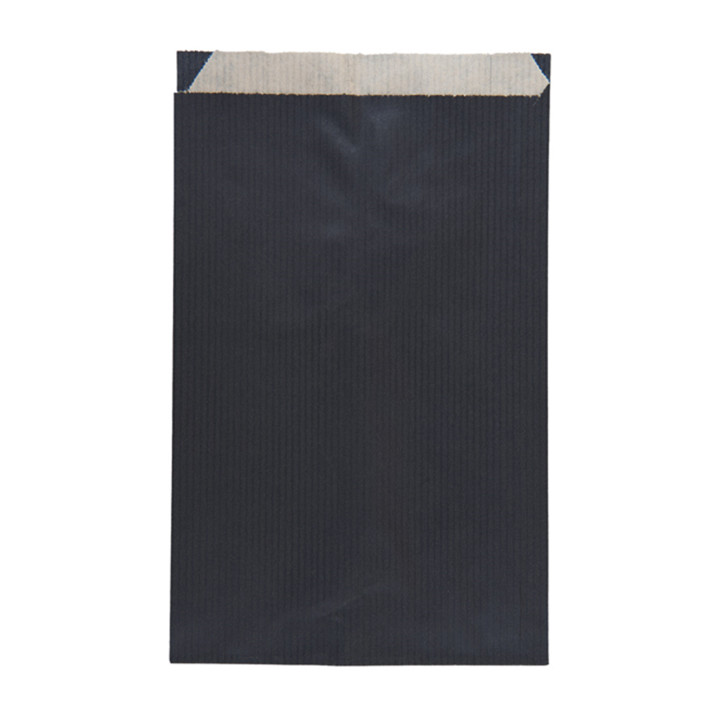 Paper Envelope Kraft Black 12+5x18cm 