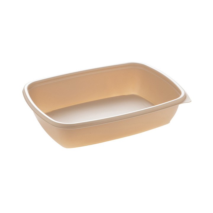 Plastic Deli Container PP Cream 900ml 23x16,5cm (75 Units)  
