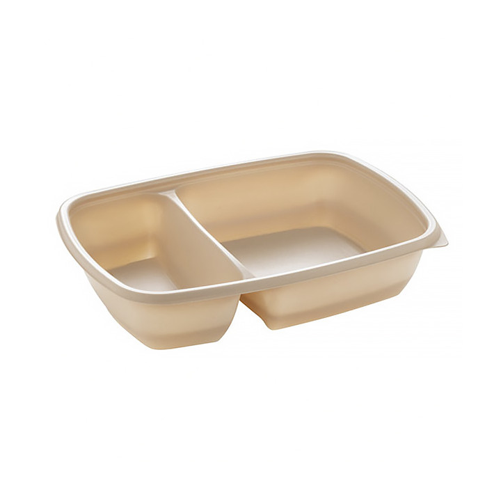 Plastic Deli Container PP 2C Cream 900ml 23x16,5x5cm (300 Units)
