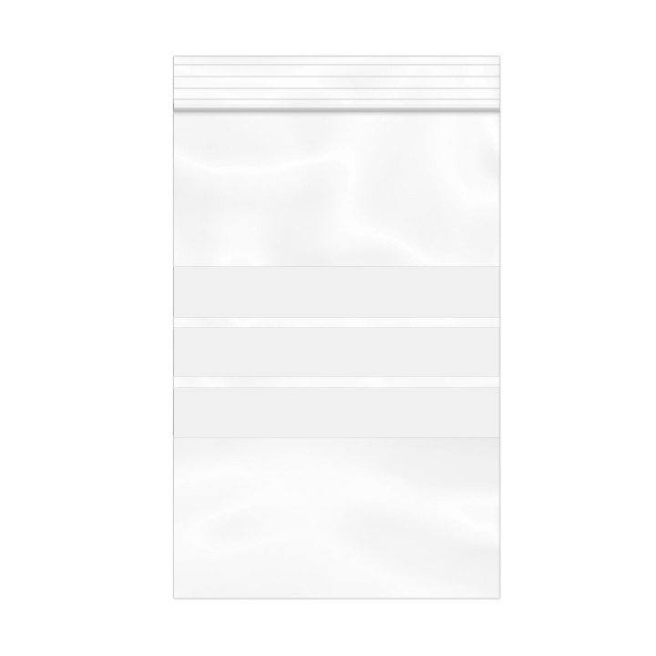 Plastic Zip Bag Autoseal Write-On Block 12x18cm G-160 (100 Units)  