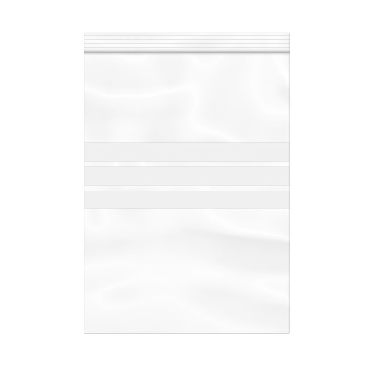Plastic Zip Bag Autoseal Write-On Block 16x22cm G-160 (1000 Units)