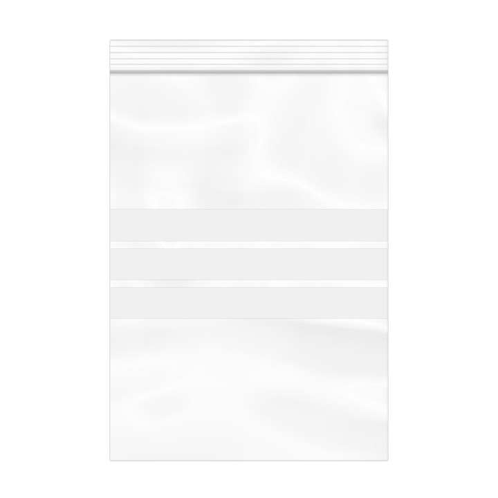 Plastic Zip Bag Autoseal Write-On Block 18x25cm G-160 (100 Units)  