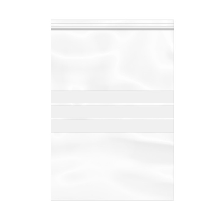 Plastic Zip Bag Autoseal Write-On Block 25x35cm G-160 (1000 Units)