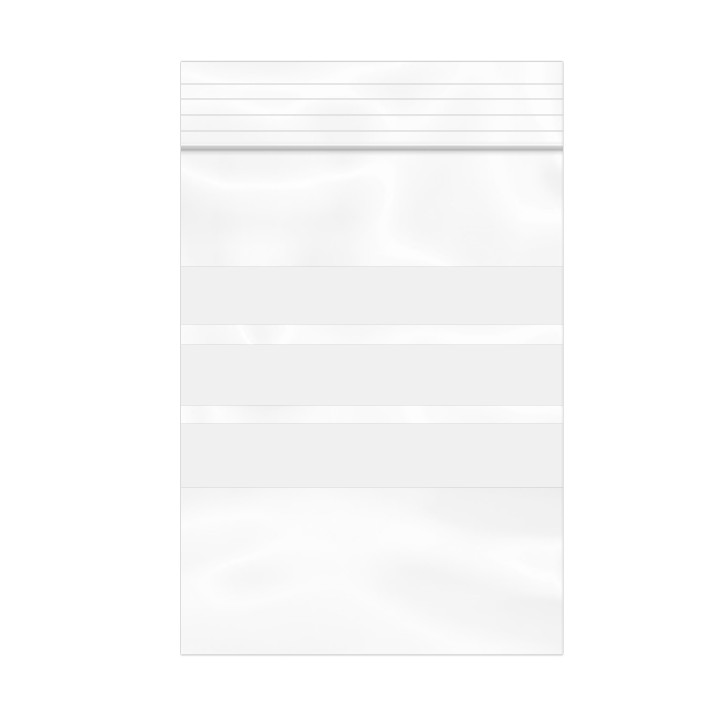 Plastic Zip Bag Seal top Write-On Block 6x8cm G-200 (1000 Units)