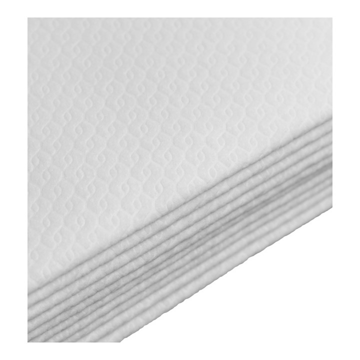 Disposable Airlaid Towel for Hair Salon White 40x80cm 50g/m² (25 Units)