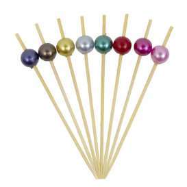 Bamboo “Pearl” Skewers Assortment 9cm (1.200 Units)  