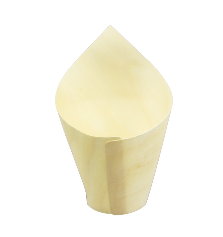 Wooden Tasting Cone 14cm (50 Units)