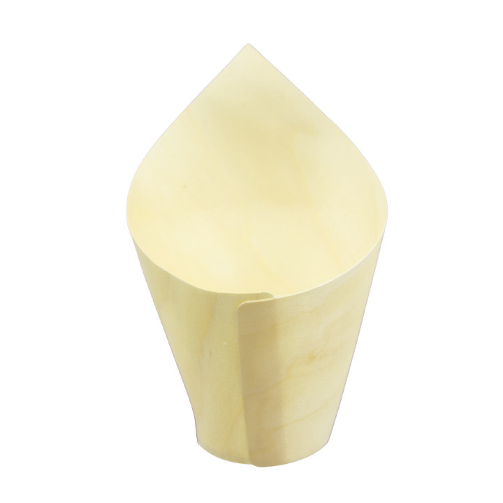 Wooden Tasting Cone 14cm (50 Units)