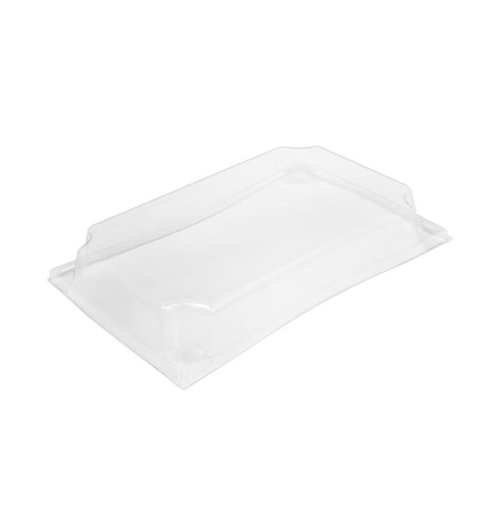 PET Plastic Lid for Container 500ml 20,8x13,1x3,2cm (144 Units)