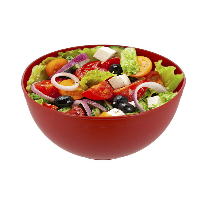 Bowl Reusable Durable PP Mineral Red 2.000ml Ø20cm (36 Units)