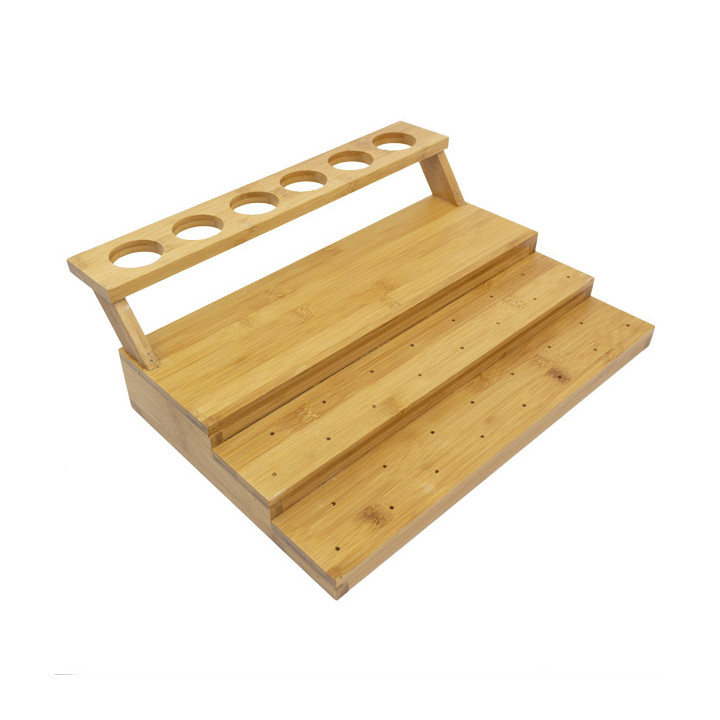 Bamboo Food Skewers and Cones Holder 29x35,5x11,5cm (2 Units) 