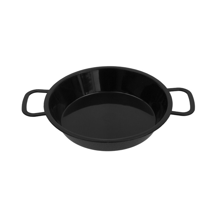 Paella Pan Tray Black PP 120ml (200 Units)