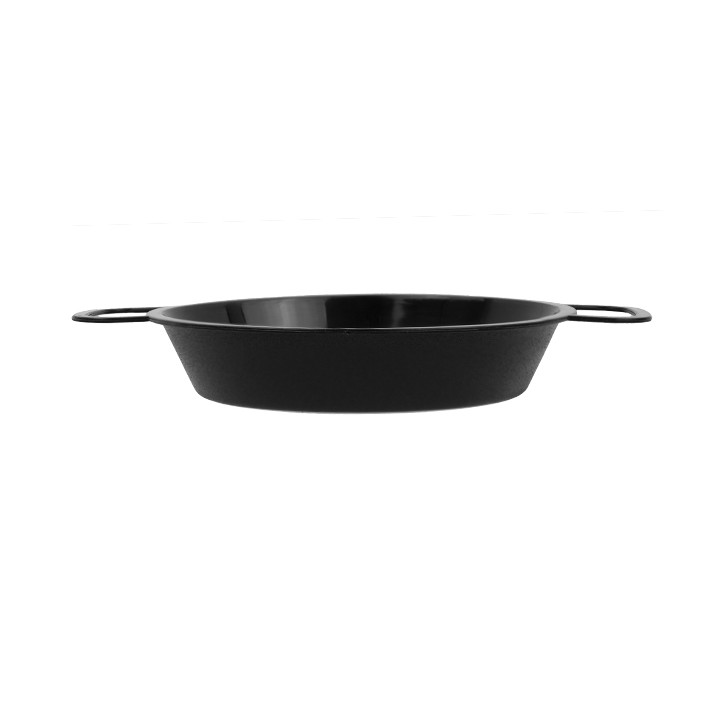 Paella Pan Tray Black PP 120ml (200 Units)