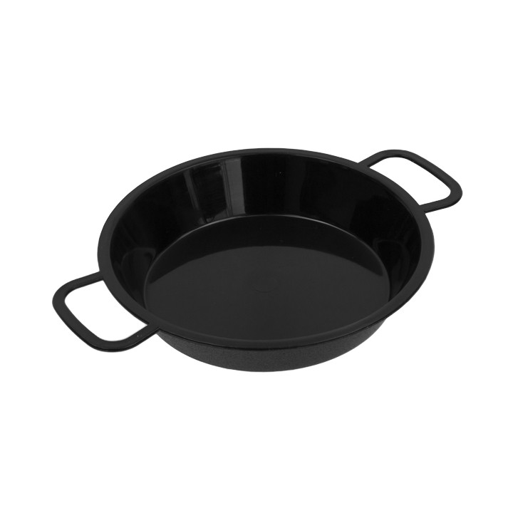 Paella Pan Tray Black PP 120ml (200 Units)