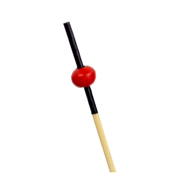 Bamboo Skewers Red and Black Design 7cm (100 Units) 