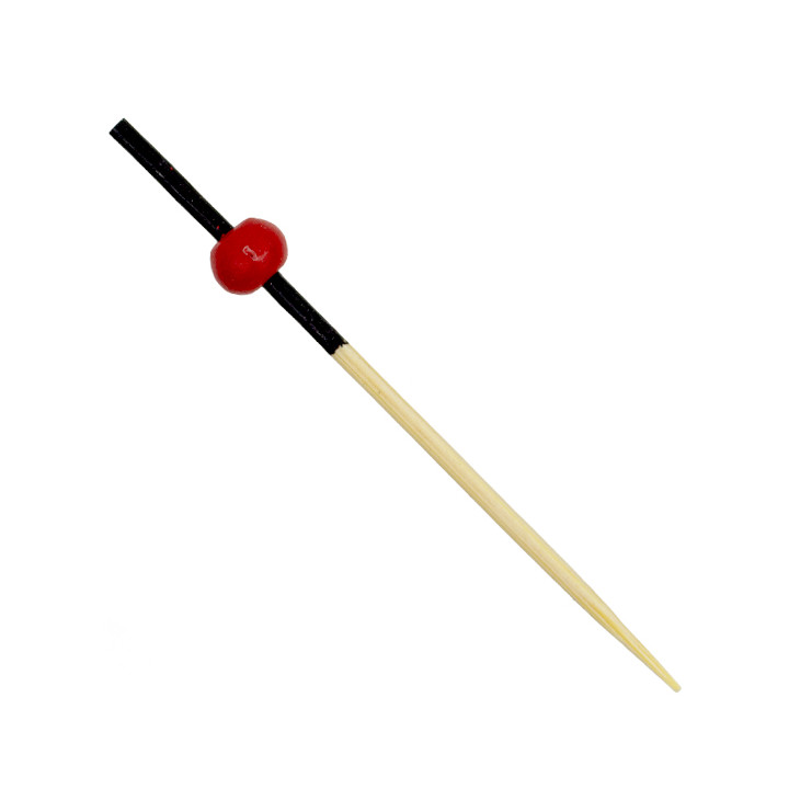 Bamboo Skewers Red and Black Design 7cm (100 Units) 