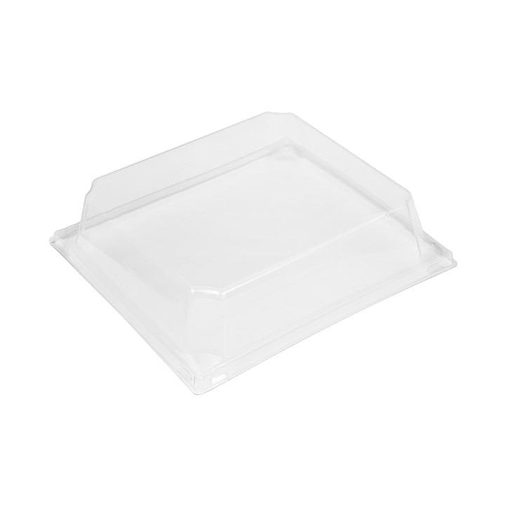 PET Plastic Lid for Container 480ml 14,3x12,3x3,3cm (12 Units)