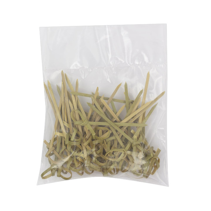 Natural Green Bamboo Bow Skewer 7cm (100 Units)  