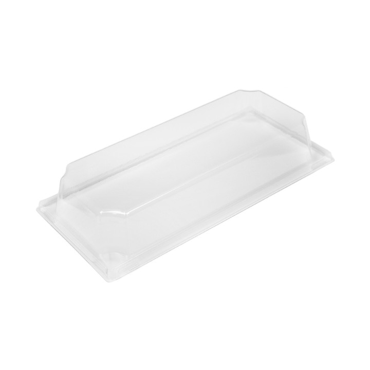 PET Plastic Lid for Container 410ml 19,6x8,6x3,2cm (12 Units)
