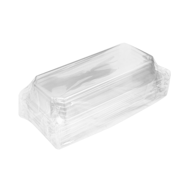 PET Plastic Lid for Container 410ml 19,6x8,6x3,2cm (12 Units)