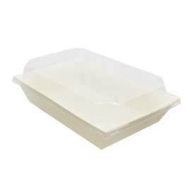 PET Plastic Lid for Container 500ml 20x12,5cm (12 Units)