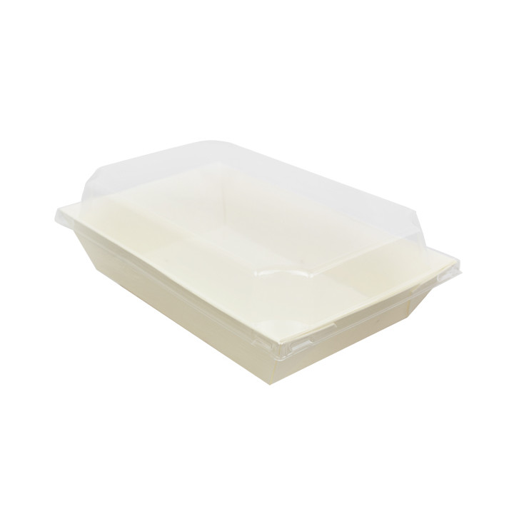 PET Plastic Lid for Container 500ml 20x12,5cm (144 Units)