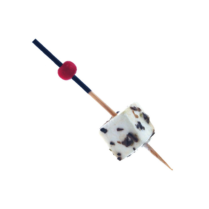 Bamboo Skewers Red and Black Design 7cm (100 Units) 