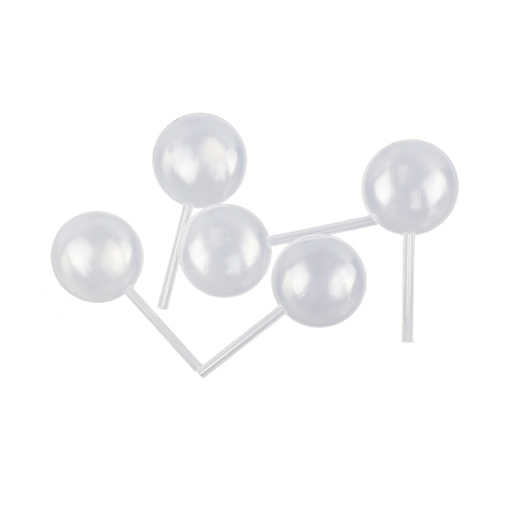 Tasting Plastic Plate PS "Star" Clear 9,5x2,1cm (10 Units) 