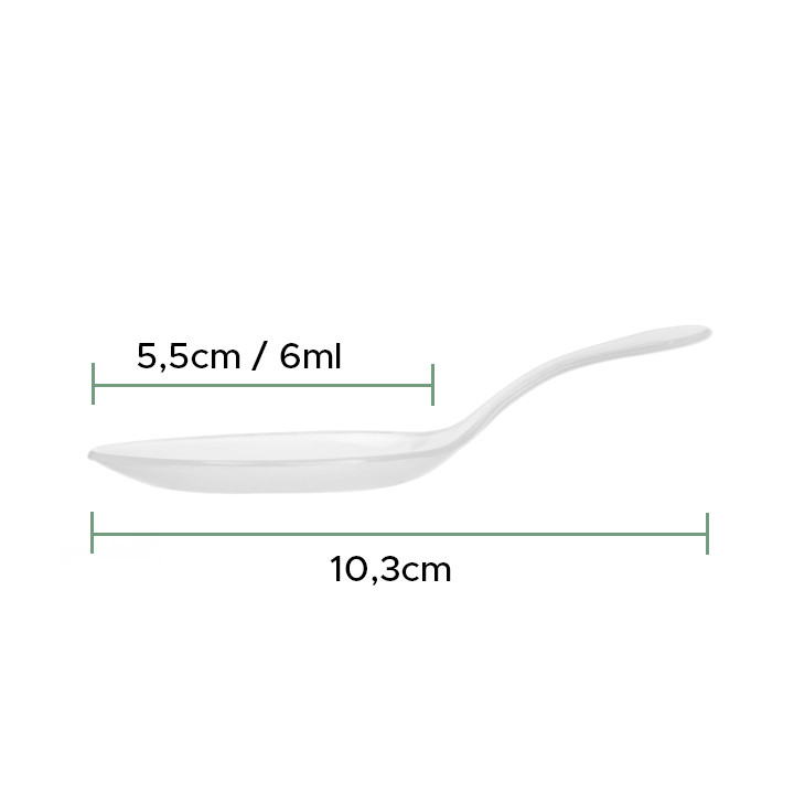 Tasting Spoon PP Transparent 10,3cm (25 Units) 