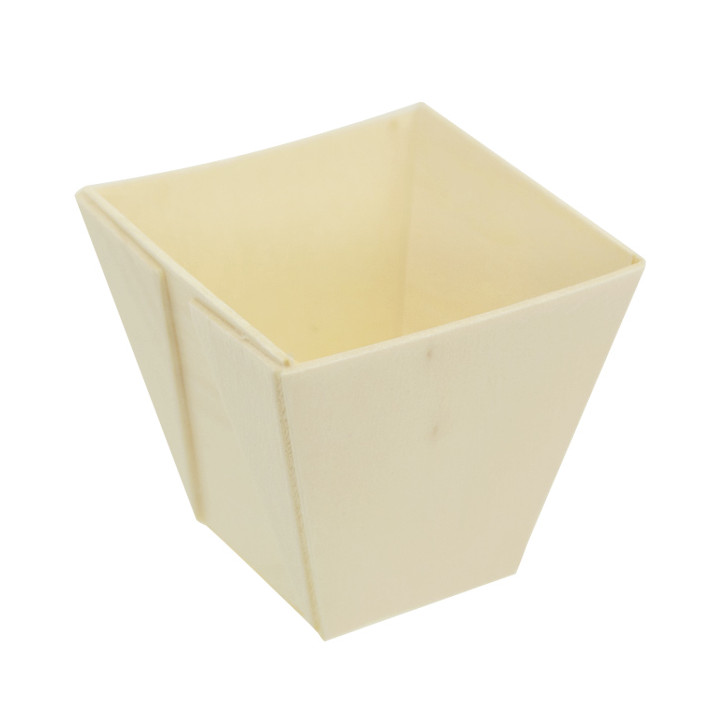 Wooden Tasting Square Cup 50ml (432 Units)