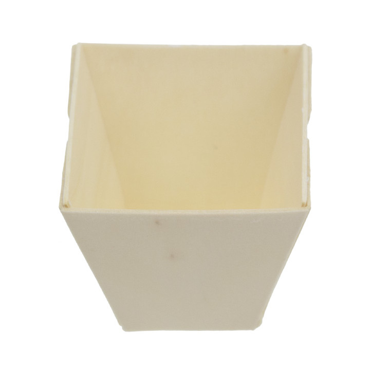 Wooden Tasting Square Cup 50ml (432 Units)