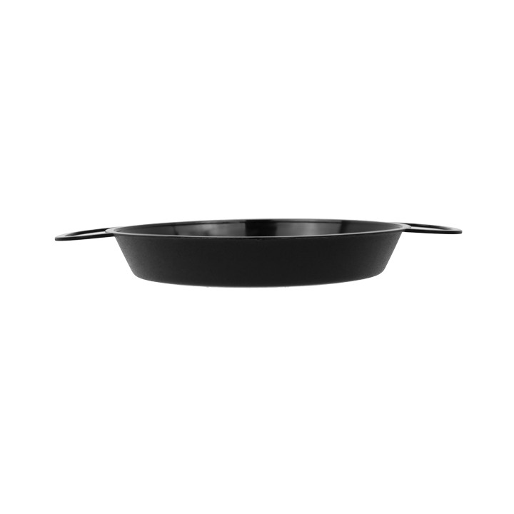Paella Pan Tray Black PP 300ml (100 Units)