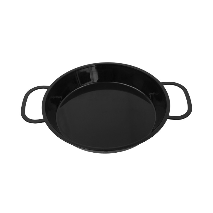 Paella Pan Tray Black PP 300ml (100 Units)