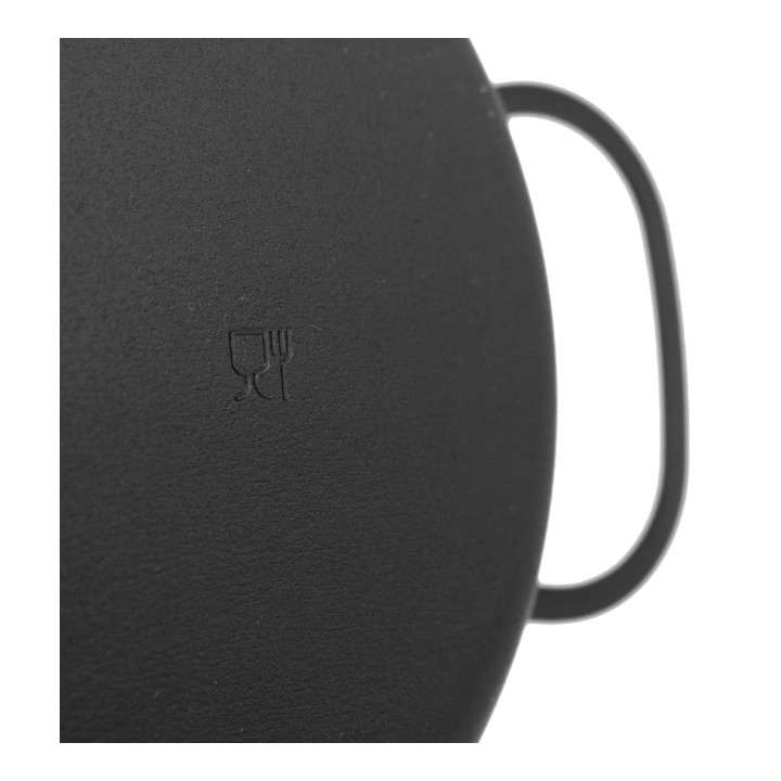 Paella Pan Tray Black PP 300ml (100 Units)