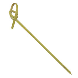 Natural Green Bamboo Bow Skewer 10cm (10.000 Units)  