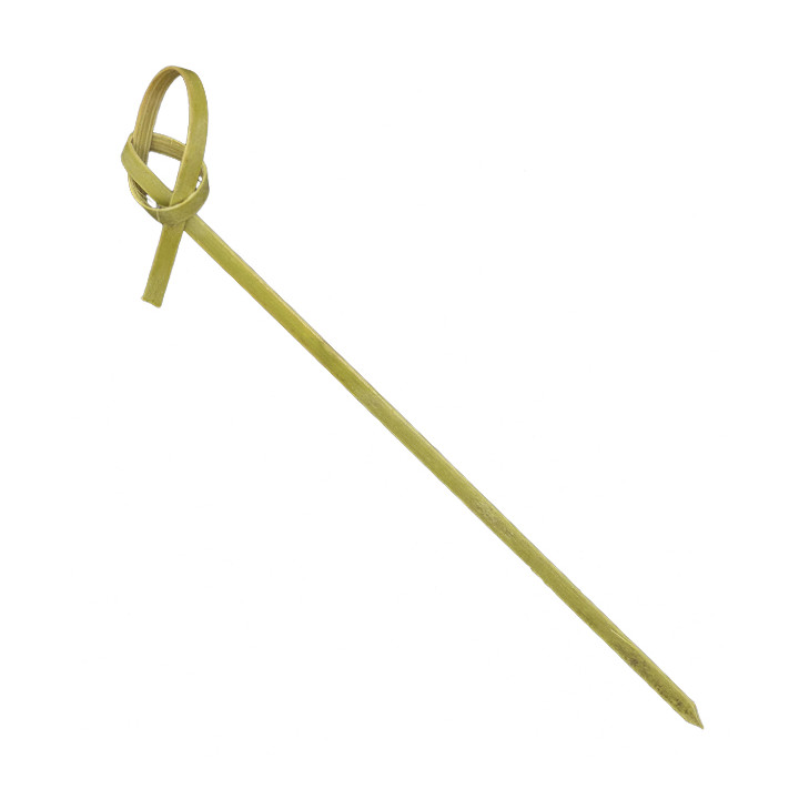 Natural Green Bamboo Bow Skewer 10cm (10.000 Units)  