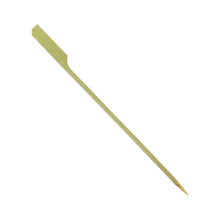 Bamboo Food Pick Golf Design Natural Green 18cm (2.500 Units)