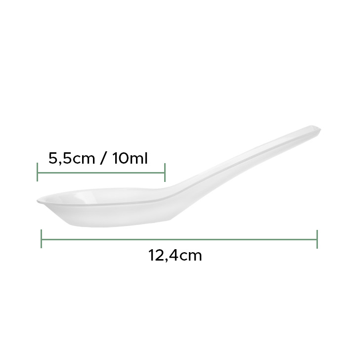 Tasting Spoon PP Transparent 12,4cm (200 Units)