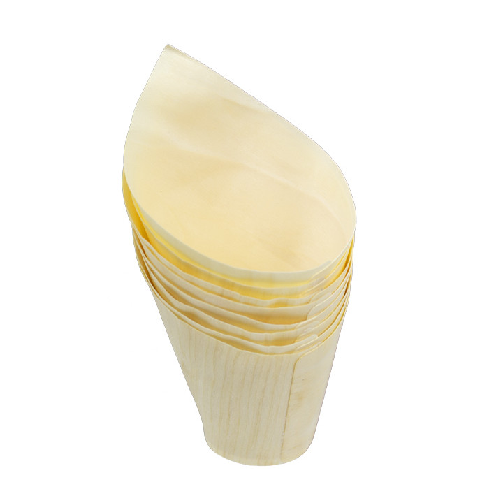 Wooden Tasting Cone 14cm (50 Units)