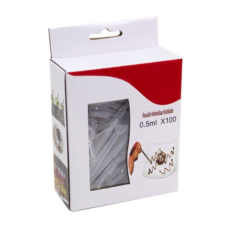 Plastic Food Grade Pipettes 0,5ml 7cm (2.000 Units)