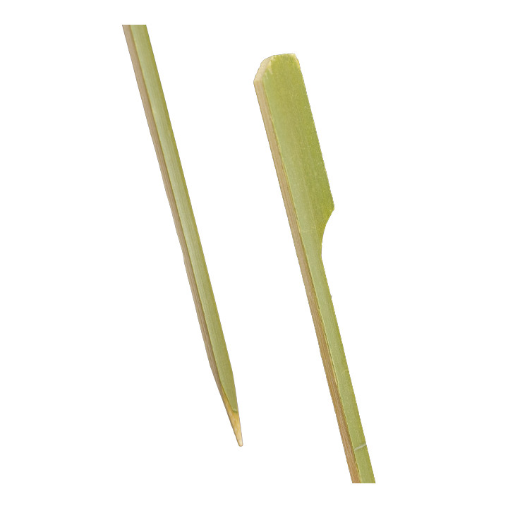 Bamboo Food Pick Golf Design Natural Green 15cm (250 Units)  