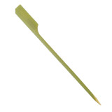 Bamboo Food Pick Golf Design Natural Green 12cm (250 Units)  