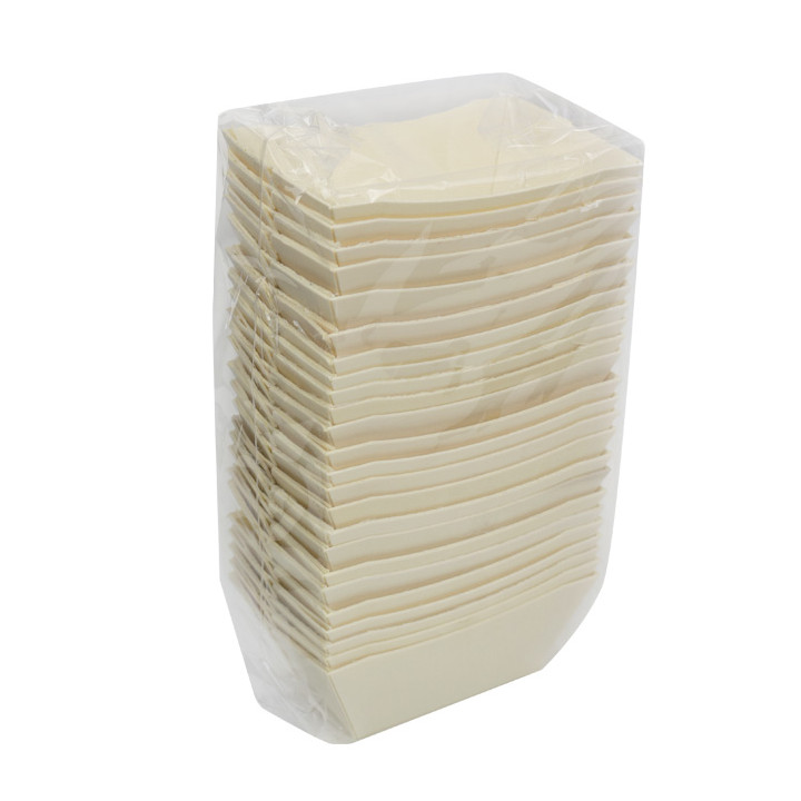 Woolen Food Boat Tray 90ml 8,5x6,5cm (24 Units)