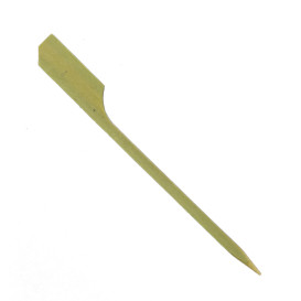 Bamboo Food Pick Golf Design Natural Green 9cm (250 Units)  