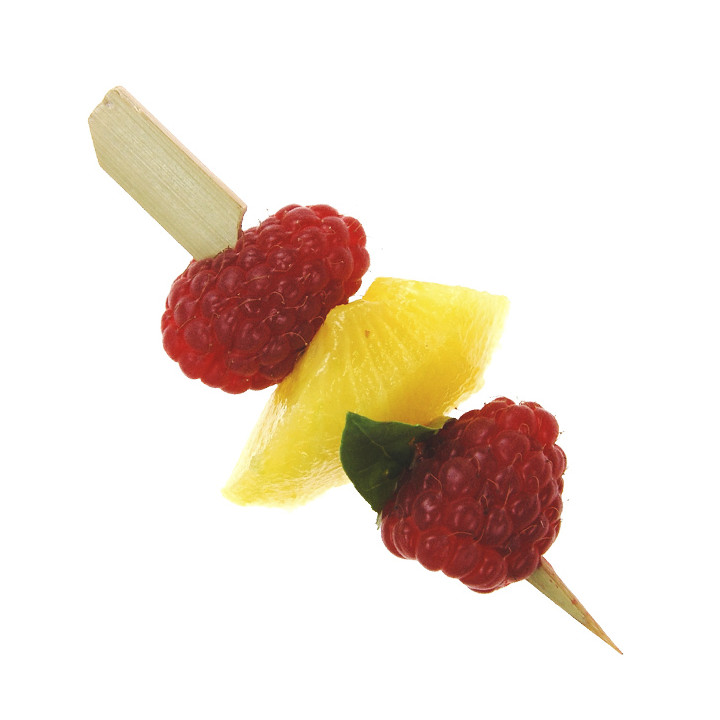 Bamboo Food Pick Golf Design Natural Green 9cm (250 Units)  